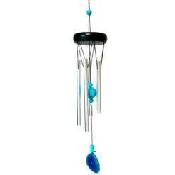 Carillon à Vent Zen 4 Tubes 51 Cm - Bleu
