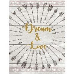 Cadre En Toile Boho Indien 40 X 30 Cm - Dream And Love