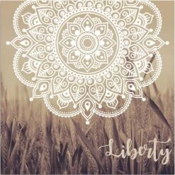 Cadre En Toile Boho Indien 40 X 40 Cm - Liberty