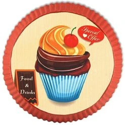 Plat à Tarte Décoratif à Suspendre Food And Drink 19.5 Cm