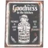 Plaque Décorative Rétro Goodness In The Kitchen En Métal 20 X 25
