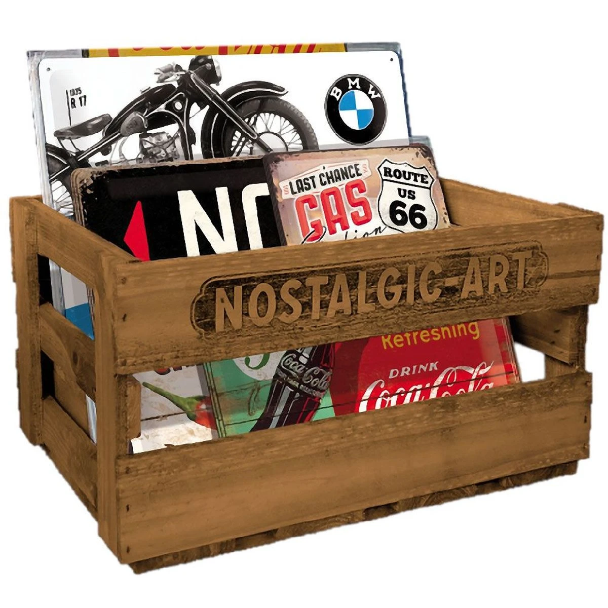 Caisse En Bois Brut Nostalgic-Art 45 X 25 Cm – Image 2