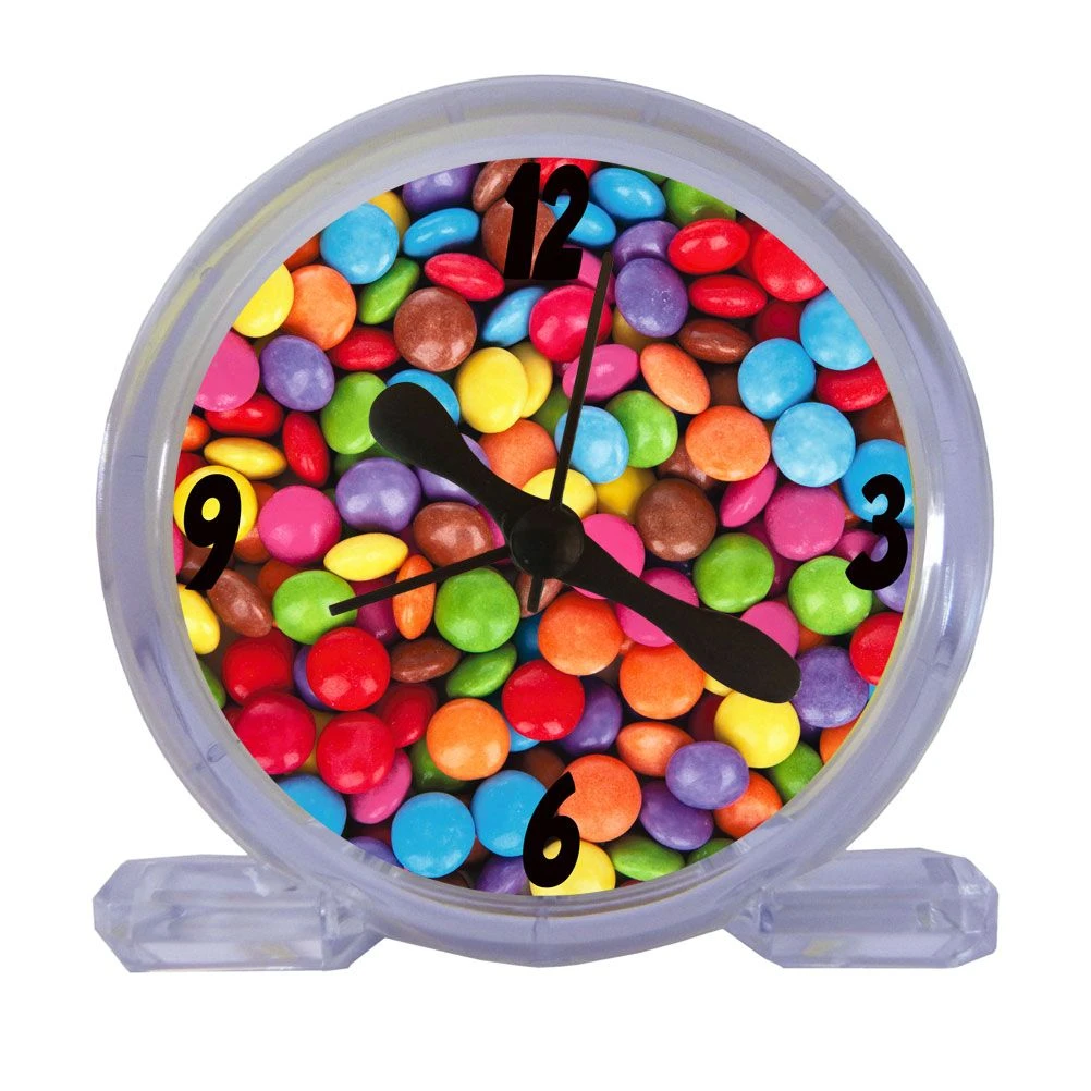 Réveil Plexiglas Bonbons Ronds Multicouleurs By Cbkreation