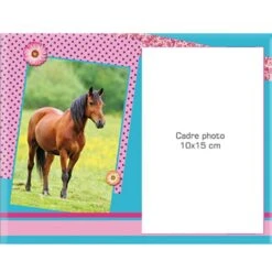Cadre Photo En Verre à Pois L'Univers Du Cheval Bai