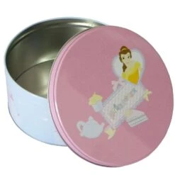 Boite Ronde En Métal Disney Princesses Belle - Médium