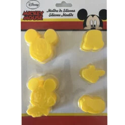 Set De 5 Moules En Silicone Jaune Disney Mickey Mouse