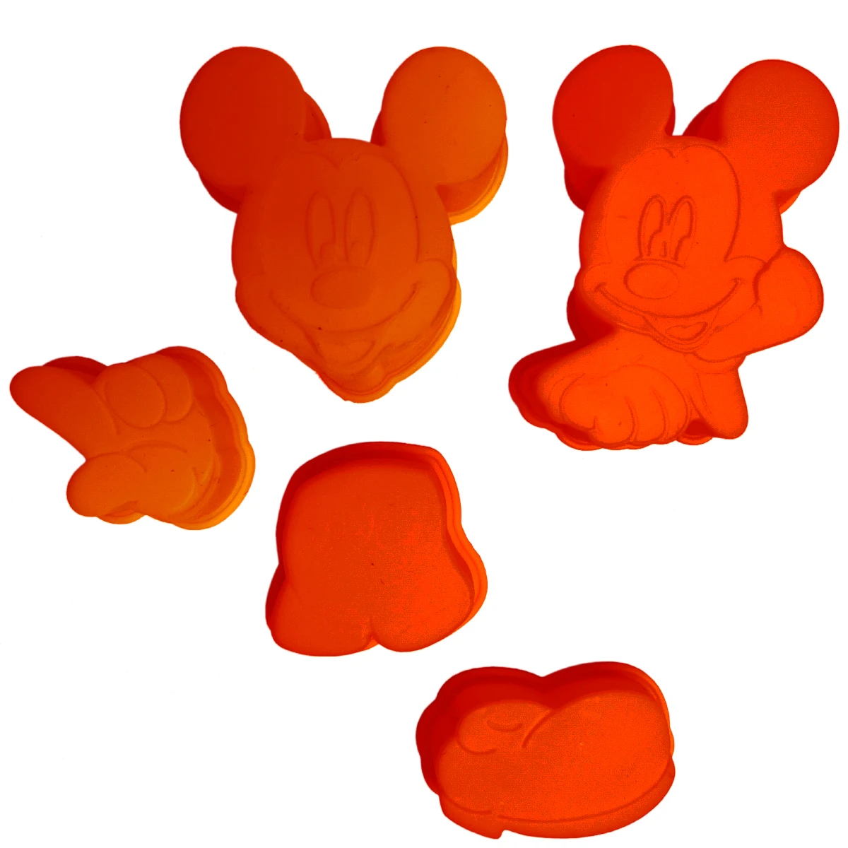 Set De 5 Moules En Silicone Rouge Disney Mickey Mouse – Image 2