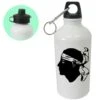 Bidon Sport Corse Tête De Maure Aluminium Par Cbkreation