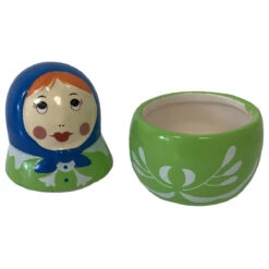 Boite à Bijoux Poupée Russe Verte