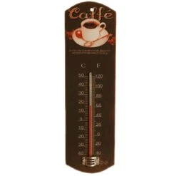 Thermomètre Rétro Déco Caffé Bleu