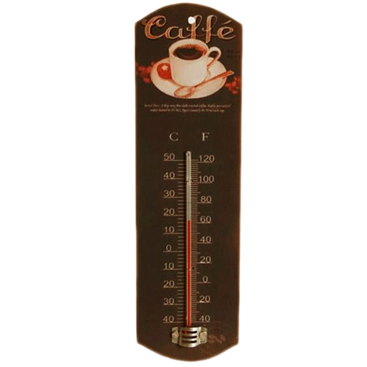 Thermomètre Rétro Déco Caffé Bleu
