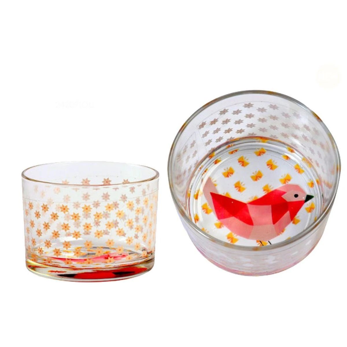 Verrine Oiseau Origami - 8 X 6 Cm - A L'unité