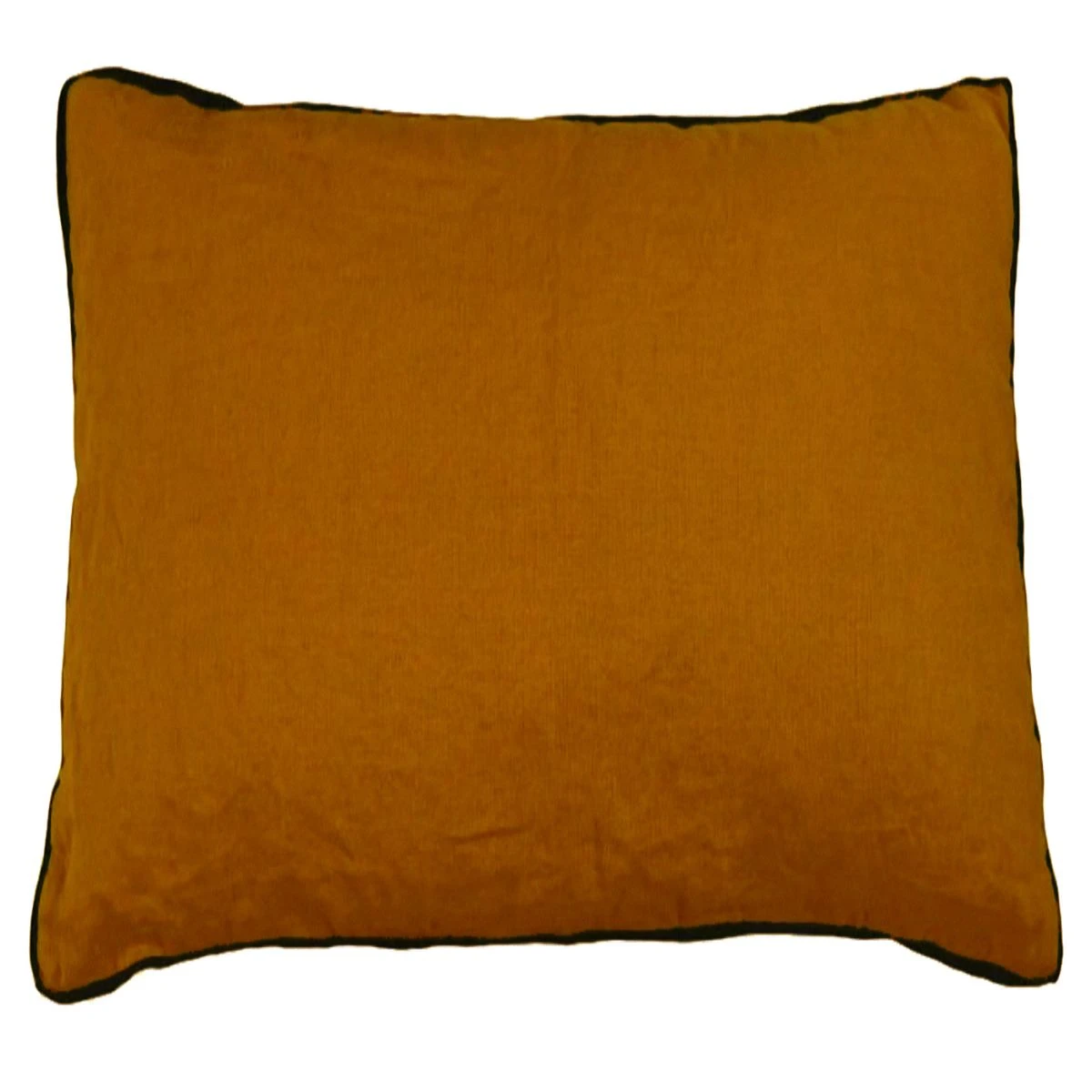 Housse De Coussin Pur Lin Lavé Prélude Terre Cuite - 45 X 45 Cm – Image 3