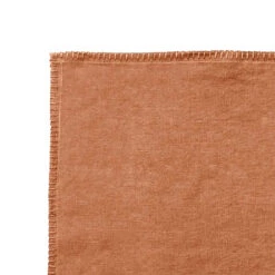 Ensemble De 6 Sets De Table En Lin Lavé - Romance Terre Cuite