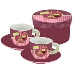 Set Expresso Gourmandise Macaron De Paris