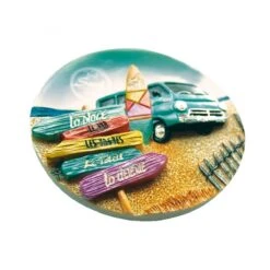 Magnet Rétro Surf En Résine 7.2 Cm