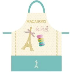 Tablier Adulte En Coton - Les Macarons De Paris