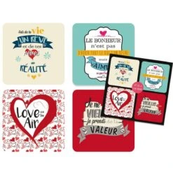 4 Dessous De Verre Fais De Ta Vie Un Rêve Et De Tes Rêves...