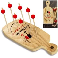 Set Apéritif Planchette Et Piques En Bois - Je Peux Pas J'ai
