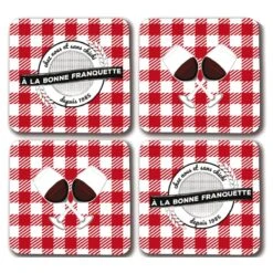 4 Dessous De Verre - A La Bonne Franquette