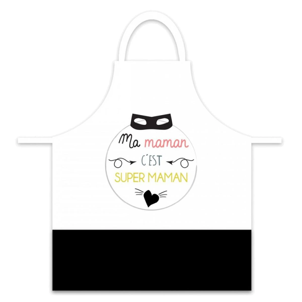 Tablier Adulte En Coton - Ma Maman C'est Super Maman