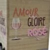 Porte Cubi En Bois - Amour Gloire Et Rosé