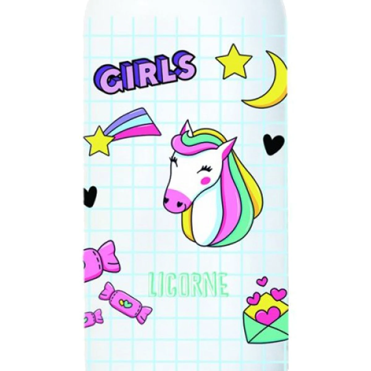 Gourde Sport Licorne Girly - 500 Ml - Imprimée En France