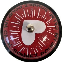 Sonnette De Table Rouge En Métal - Sonnez Pour Un Câlin