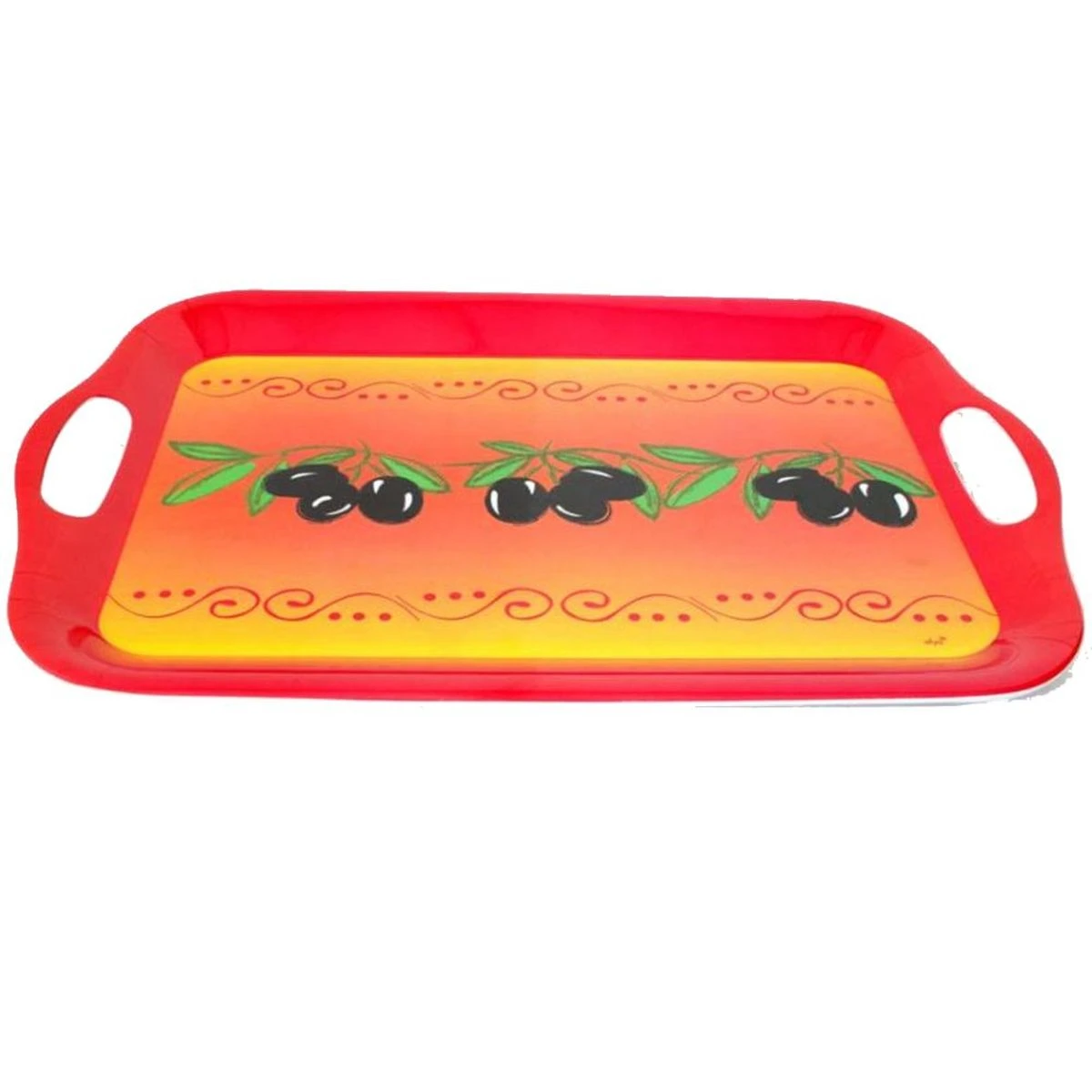 Grand Plateau Olives De Provence En Mélamine 41 X 29 Cm