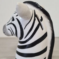 Tirelire TĂȘte De ZĂšbre En CĂ©ramique