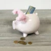 Tirelire Cochon Rose Avec Les Oreilles En Peluche 13 Cm