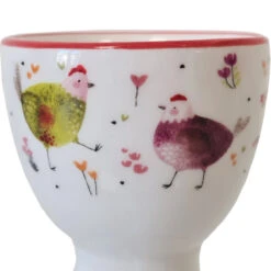 Coquetier Poules En Céramique - Collection Codette