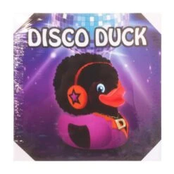 Cadre Disco Duck En Toile 40 X 40 Cm