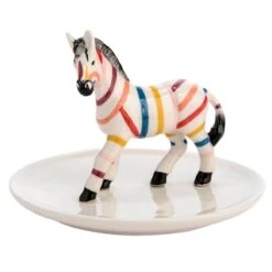 Figurine Porte-bijoux En Céramique - Zèbre