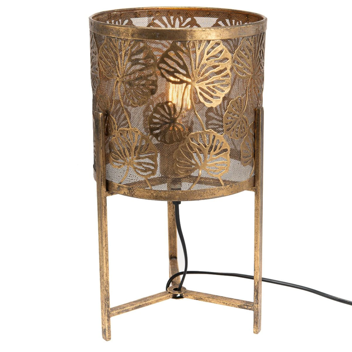 Lampe De Table Feuilles En Métal - Valentine 41 Cm – Image 2