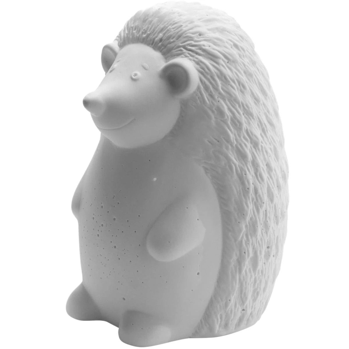 Lampe Adorable Hérisson En Porcelaine Blanche 20 Cm – Image 2