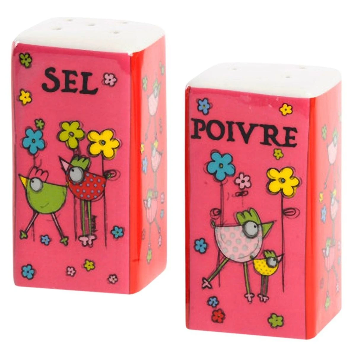 Salière Et Poivrière Poules - Les Cocottes En Porcelaine