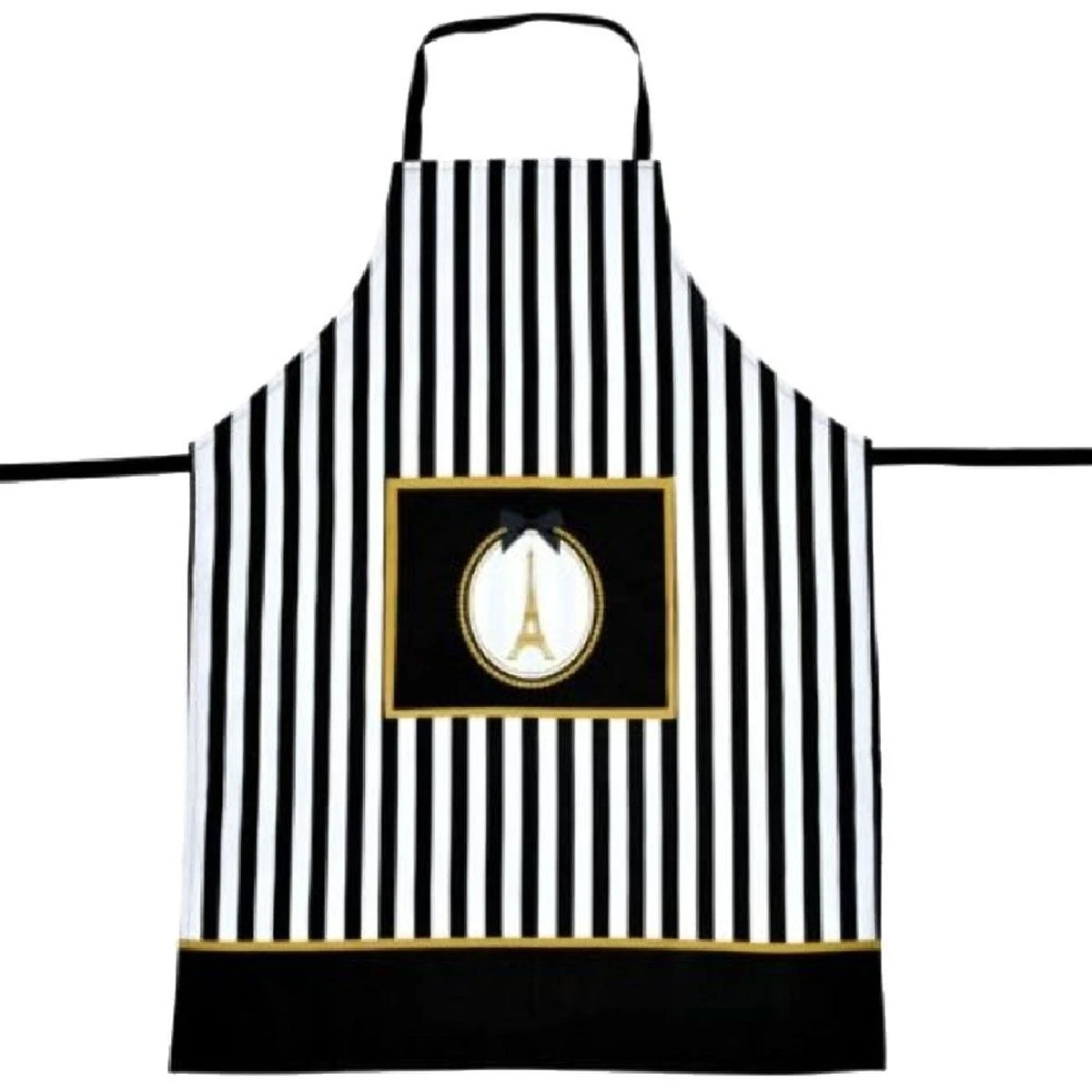 Tablier De Cuisine Paris Médaillon Doré - Taille Adulte En Coton