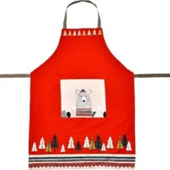 Tablier De Cuisine Ours En Montagne - Taille Adulte