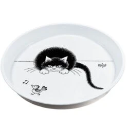 Plateau Dubout Oiseau Siffleur En Métal 30 Cm