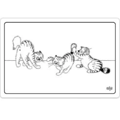 Set De Table Rétro Les Chats De Dubout - Jeu De Chatons