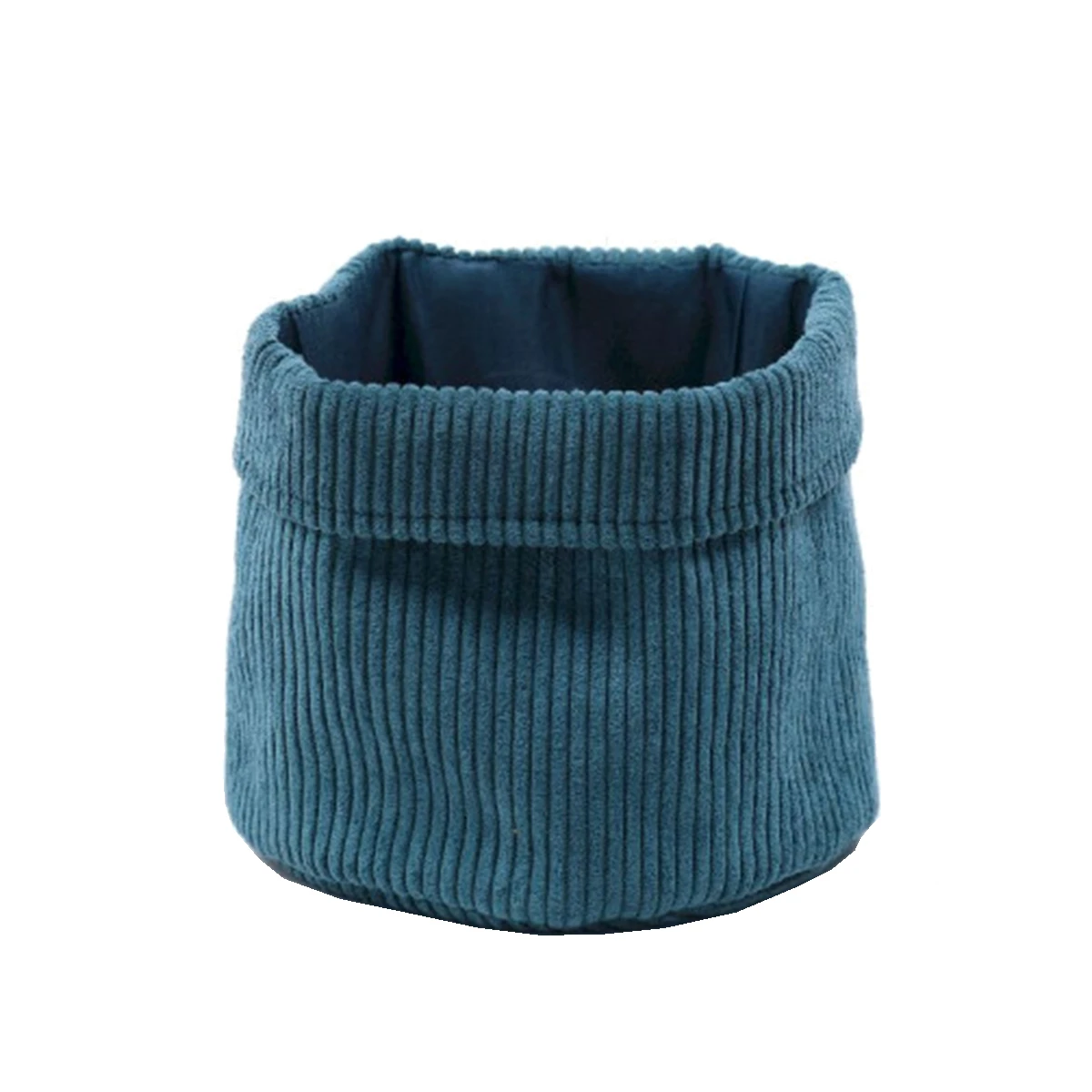 Panière En Velours Côtelé Collection Cosy - Paon – Image 3