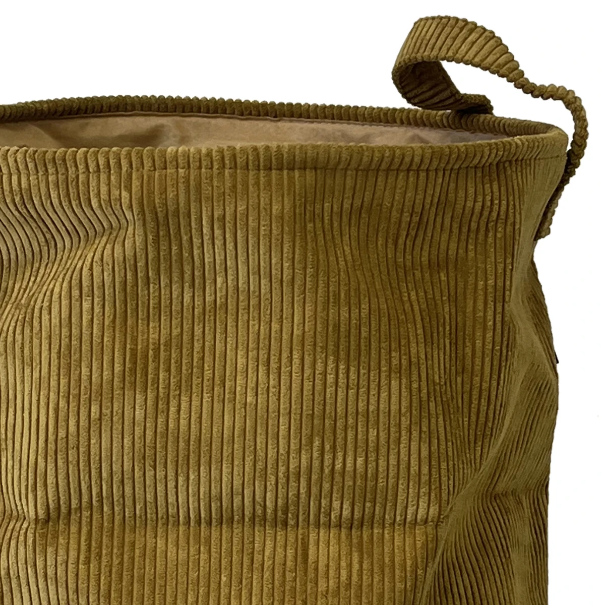 Panière à Linge En Velours Côtelé Collection Cosy - Bronze – Image 3