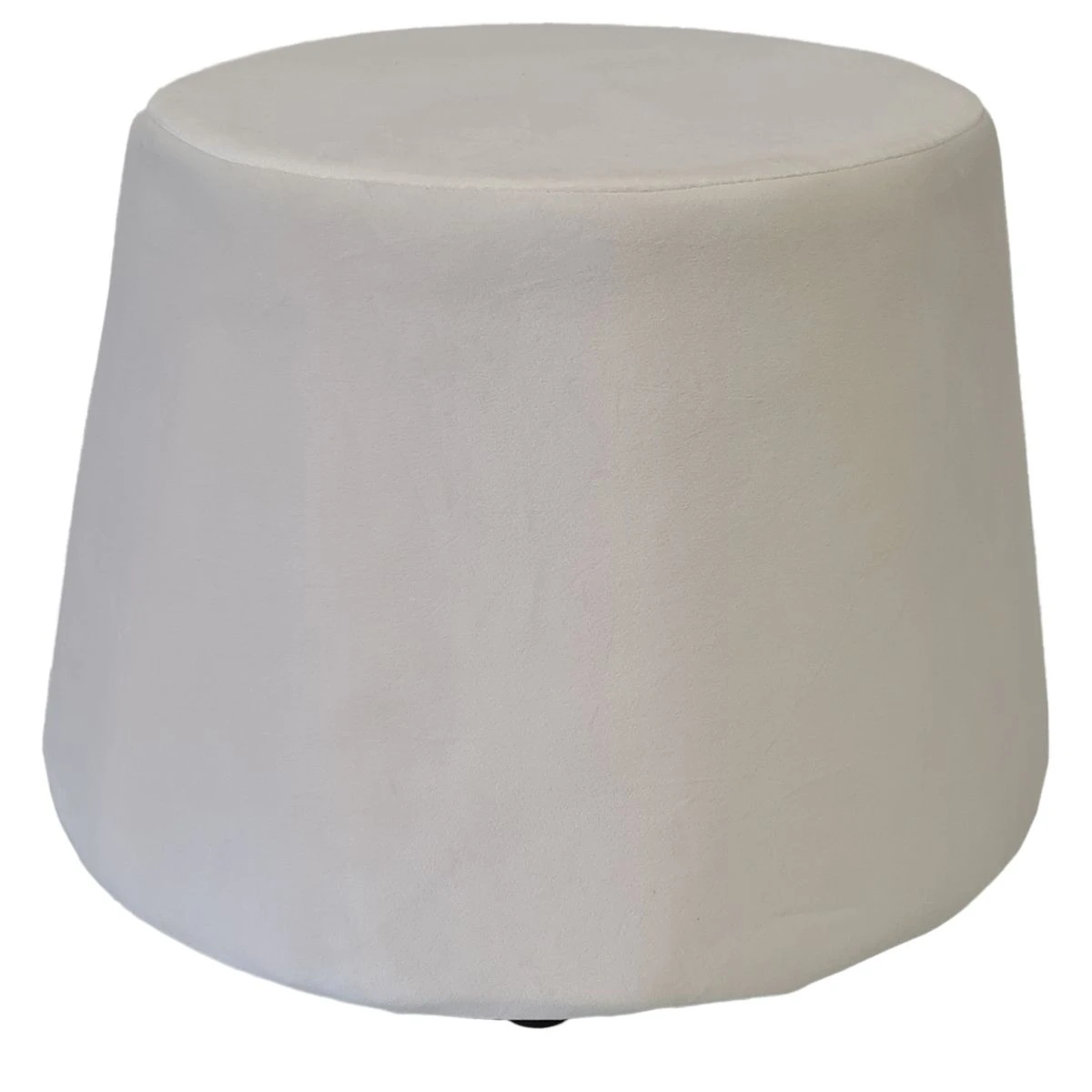 Pouf Stockholm En Velours Couleur Craie 31.5 X 34 X 46.5 Cm – Image 4