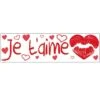 Stickers Muraux Je T'aime 20 X 70 Cm