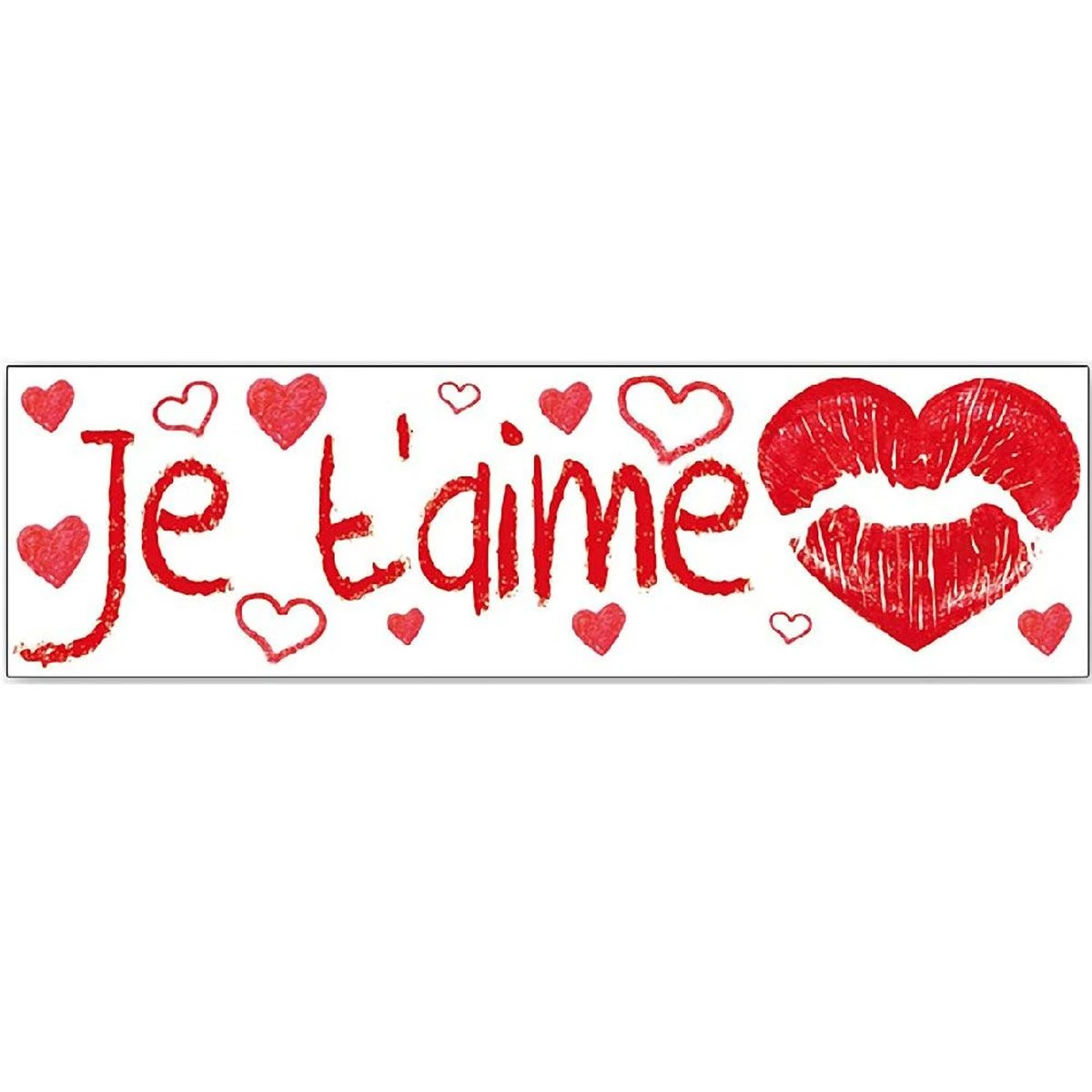 Stickers Muraux Je T'aime 20 X 70 Cm