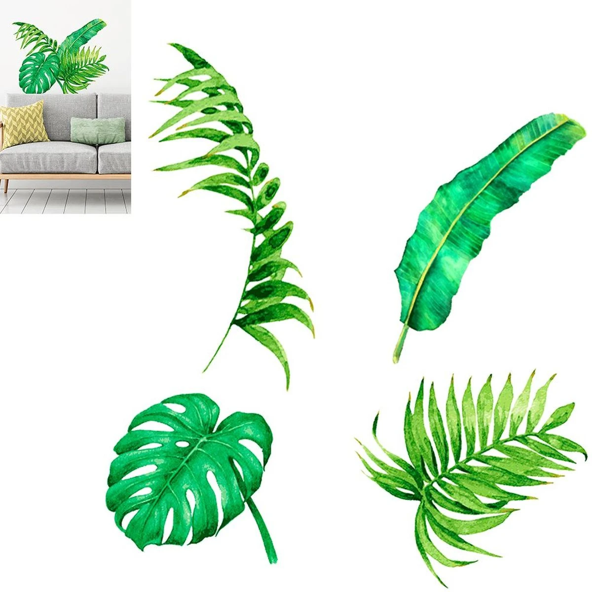 Sticker Mural Jungle 50 X 70 Cm