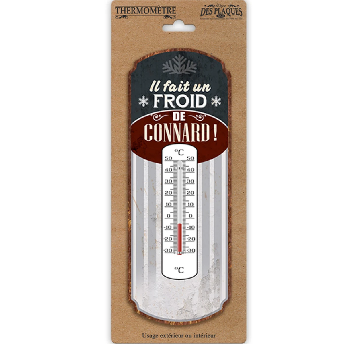 Thermomètre Il Fait Un Froid De Connard 25 Cm – Image 2