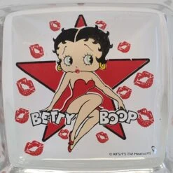 Cendrier En Verre Betty Boop Bisous