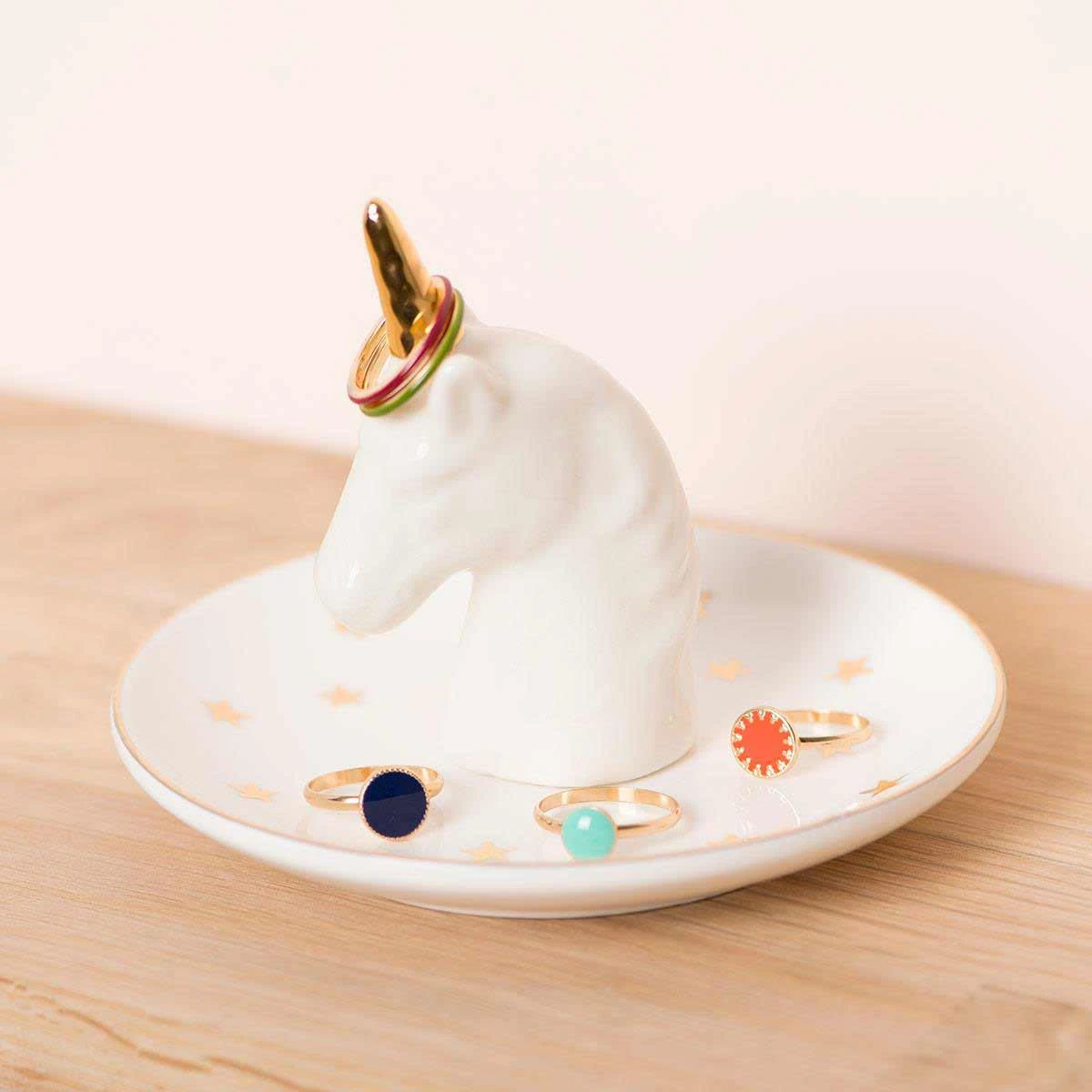 Figurine Porte-bijoux En Céramique - Licorne
